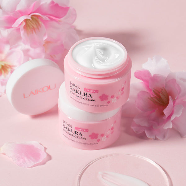 Sakura Snail Face Cream Hyaluronic Acid Hydrate Facial Day Cream Collagen Moisturizer Nourish Korea Nourish Skin Care