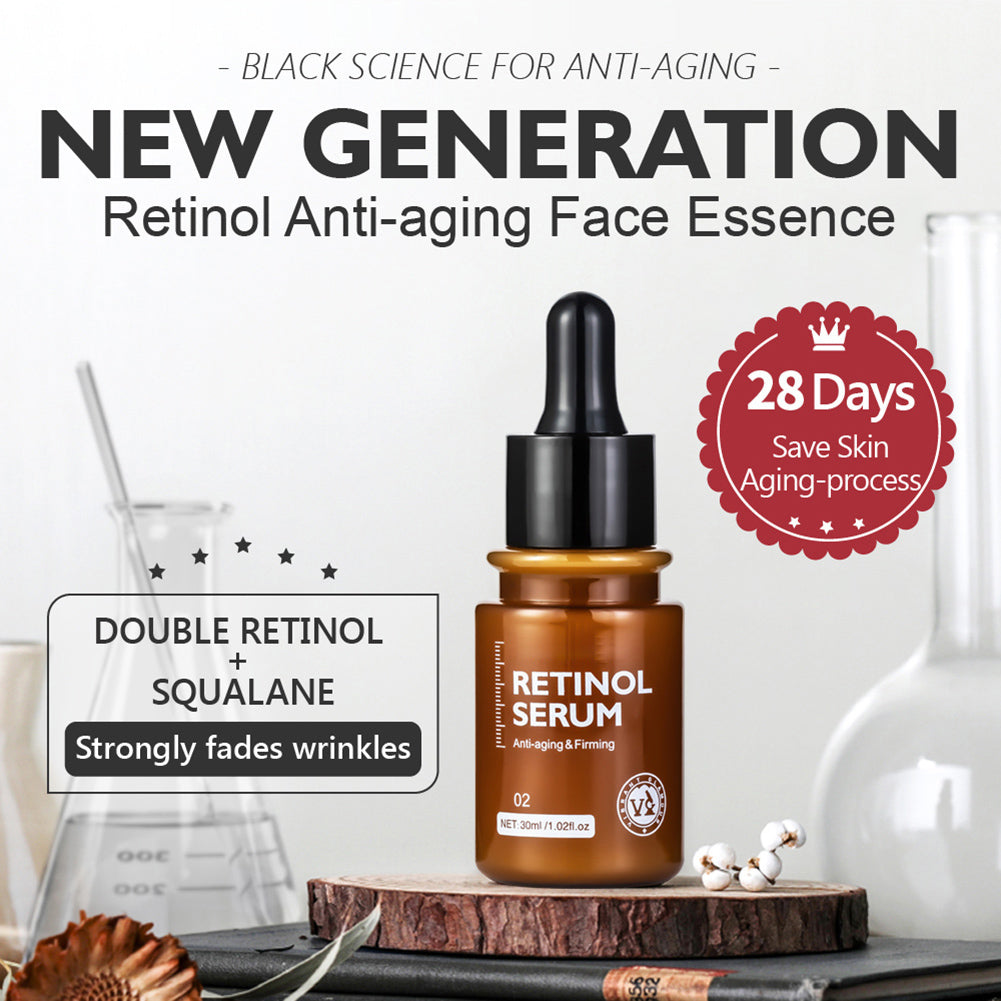 2pcs VIBRANT GLAMOUR Retinol Face Serum Moisturizing Hydrate Nourish Essence 30ml