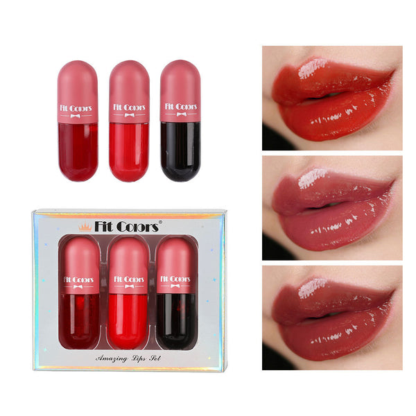 Mini Capsule Liquid Lip Blam Moisturizing Transparent Color Changing Lip Plumping Oil Mirror Jelly Plumping Lip Gloss Cosmetic