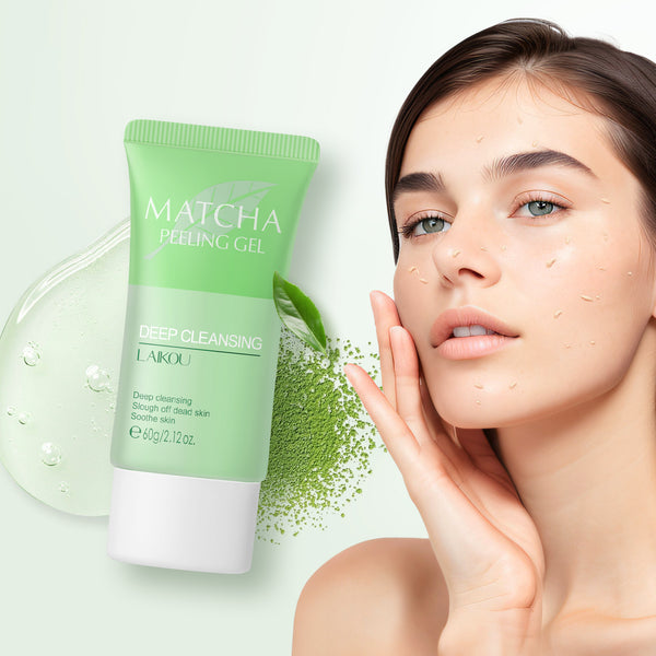 Matcha Exfoliating Gel 60g Cleansing Pores Face and Body Scrub Face Peeling Exfoliating Gel Moisturizes Face Scrub