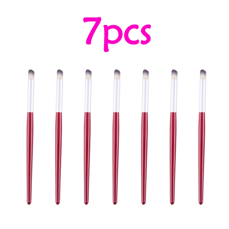 7Pcs French Stripe Nail Art Liner Brush Set 3D Tips Line Stripes DIY Drawing Pen UV Gel Brushes Painting Pen Manicure Tools